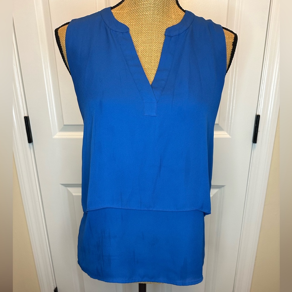 Ivanka Trump Cobalt Blue Sleeveless Blouse size XS
